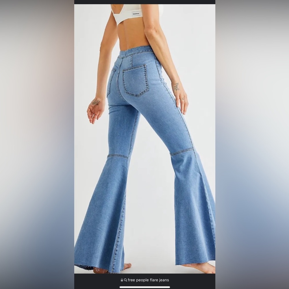 Free People stretch flare jeans